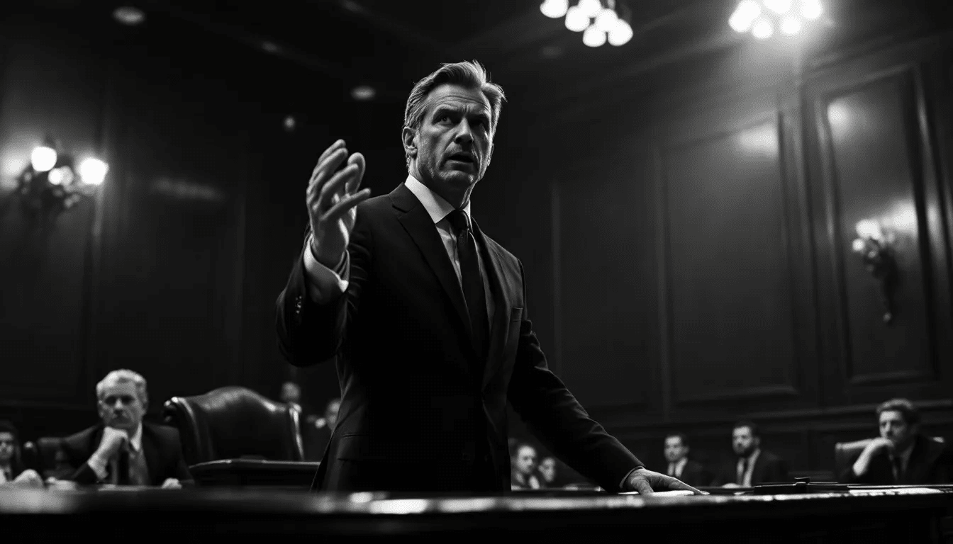 The image depicts attorney Navi Sandhu confidently defending a client against serious criminal charges, with a scenic backdrop of Durham, North Carolina. This representation highlights the importance of experienced criminal defense attorneys in navigating complex legal issues within the court system.