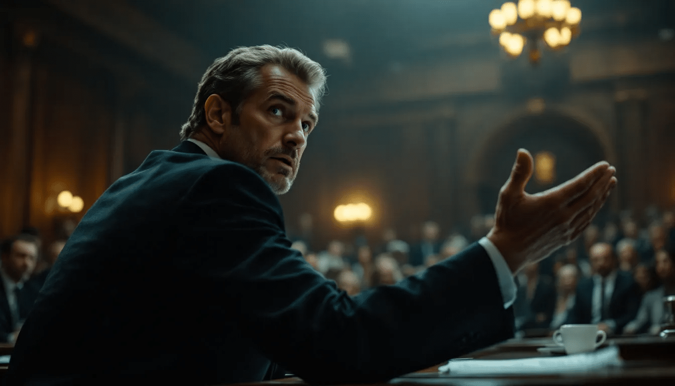 A blurred view of a lawyer discussing white collar crime cases in Durham.