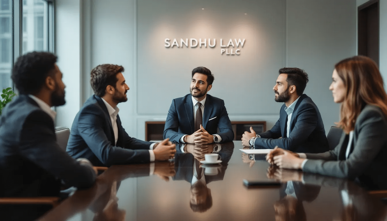 Flexible mediation options being discussed with clients at Sandhu Law PLLC.