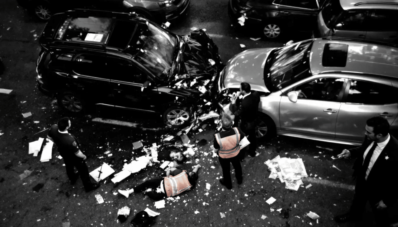 Steps to take immediately after an Uber accident including ensuring safety and calling for help.