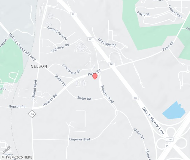 Location Map: 4819 Emperor Blvd, Suite 400 Durham, North Carolina 27703